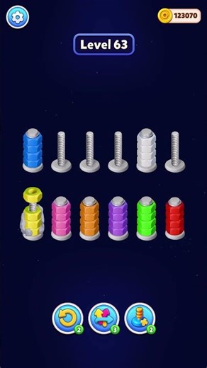 Nut Sort 3D: Color Match | Level 63