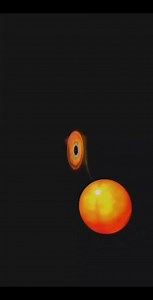 universe & space | science on Instagram: "This animation zooms into a neutron star and its accretion disk to show a millisecond pulsar in close-up. A pulsar is a rapidly rotating neutron star that emits pulses of radiation (such as X-rays and radio waves) at regular intervals. A millisecond pulsar is one with a rotational period between 1 and 10 milliseconds, or from 60,000 to 6,000 revolutions per minute. Pulsars form in supernova explosions, but even newborn pulsars don’t spin at millisecond s