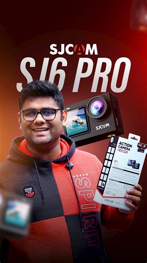 ASHU GANDHI on Instagram: "SJCAM SJ6 PRO Dual Screen Action Camera Here are some features of it👇 ✅4K60fps/24MP ✅6axis gyro ✅165° Ultra Wide ✅9:16 Vertical Screen ✅8X Zoom Current price: ₹9,225 Click the link in bio to purchase it! #sjcamsj6pro #dualscreencamera #actioncamera #sjcam"