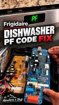 Frigidaire Dishwasher PF Code FIX! | Control Board Replacement #shorts
