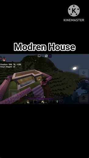 Minecraft😱But i made a modren house🤯PE || Saino Gamer ||