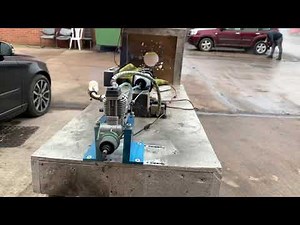 Os FS-52 engine running on gas 20 to 1 mix