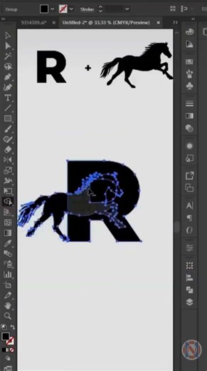 Horse logo design in Adobe illustrator | Illustrator Tutorial 2026