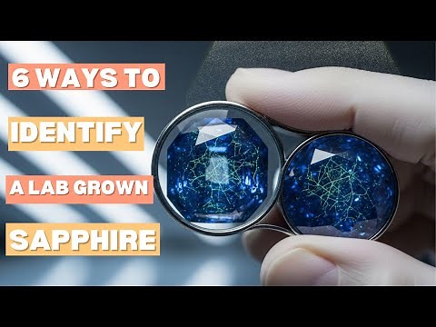 Spot the difference Real vs Fake blue sapphire | Natural vs Lab created sapphire | 6 Ways