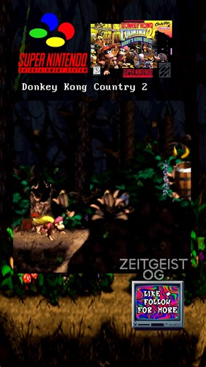 Donkey Kong Country 2 Gusty Glade, Gloomy Gulch 🎵Forest Interlude 🎵 This level blows! lol get it ,The third level of the fifth world in DKC2. Moving onto DKC2 the amazing sequel to DKC it gets much much harder than the first game! Great music btw. Played on the Wii Virtual Console and captured via RCA giving the whole playthrough a nice warm fuzz #gaming #retro #90s #videogame #retrogaming #donkeykong #nintendo #snes #flashback #clips #gameplay #retrogames #nostalgia #instagood #childhood #swi