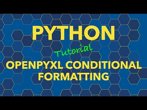 Python openpyxl Conditional Formatting