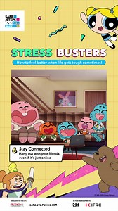 310 reactions · 11 shares | Stress Busters! Join your favourite characters as they learn how to relieve their stress  Find Out More: www.safestepskids.com #SafeStepsKids Prudence Foundation International Federation of Red Cross and Red Crescent Societies | Cartoon Network | Facebook