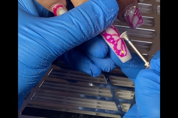 Inverted Cone Nail Drill Bit - Cone Nail Drill Bit - Tapered Cone Nail Drill Bit-Easy French Smile-Easy French Tip Nail Tool-Line Cutter-French Tip Nail Drill Bit