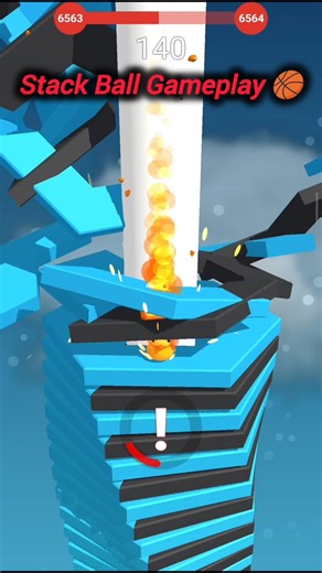 Stack Ball Gameplay 🎮🏀 #80 #stackball3d #gameplay #stackball #shortvideo