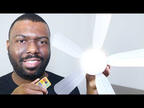 I installed a lamp with a ceiling fan… Look at this!