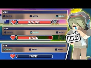 30 FPS vs 45 FPS vs 60 FPS With Leeching!! 🔥🔥 [Blockman Go]