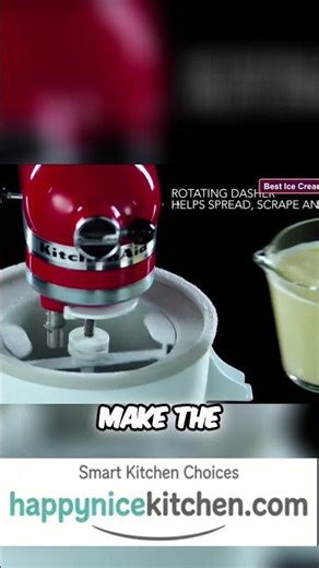 KitchenAid Ice Cream Maker: Easy Homemade Treats! #shorts
