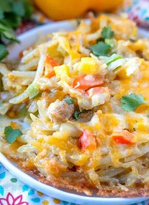 Texas Breakfast Hash Brown Casserole