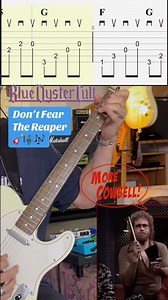 Don’t Fear The Reaper « More Cowbell! » Blue Oyster Cult (Cover + TAB 🎸🎼🎶)