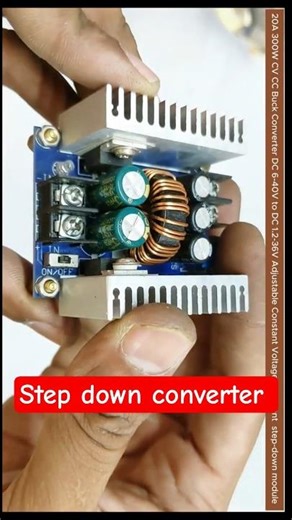 20A 300W CV CC Buck Converter DC 1 2 36V Adjustable Constant Voltage & Current Module