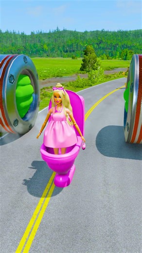 Wacky Cars & Crazy Stunts Against GIANT Hulk Bollard Fists Trap Crush! – BeamNG.Drive