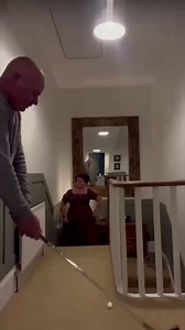 The hilarious moment Newcastle man Paul Gills perfectly putts a marshmallow into his wife Gayle's mouth 🤣🏌️‍♂️ #newcastleupontyne | Newcastle Chronicle
