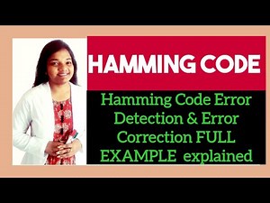 Hamming Code for Error Detection and Correction Example in Hindi