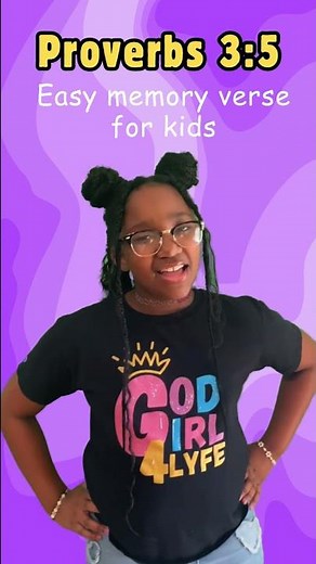 Trust in the Lord (Proverbs 3:5) Bible Memory Verse for Song for Kids