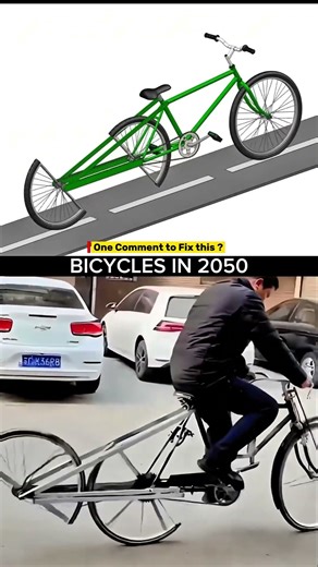 How This Split-Wheel Bike Actually Works 😱#shorts