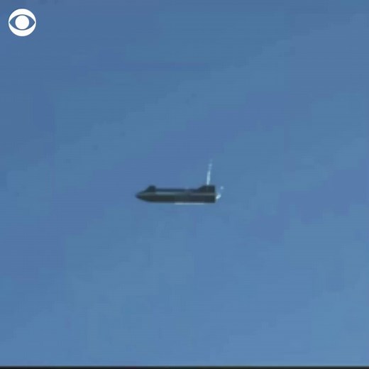 An unmanned prototype of SpaceX's futuristic Starship rocket exploded upon landing in Texas Wednesday, after successfully completing the program's most ambitious test flight to date. https://cbsn.ws/3qE6J4l | CBS News
