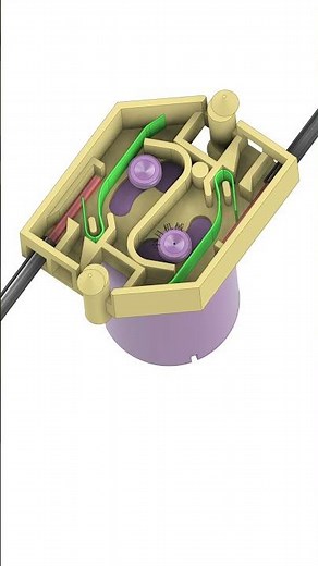 Starter #mechanism #machine #solidworks #3dprinting #simulation