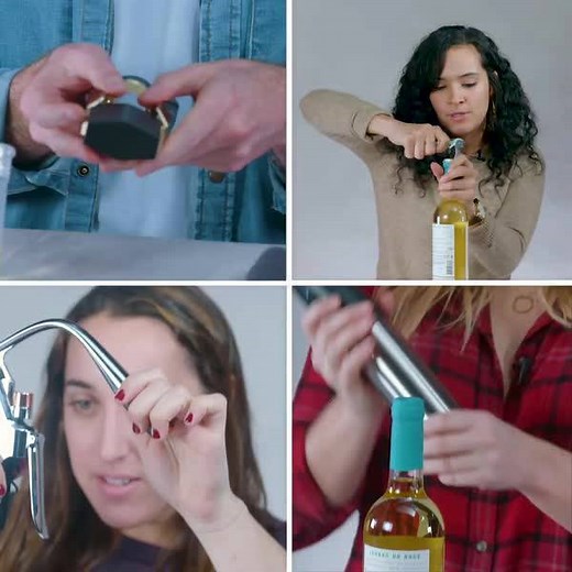 286K views · 370 reactions | Food Network staffers tested five wine bottle openers! Tag a friend who needs one of these  Find the best bottle opener for every kind of wine lover here: https://foodtv.com/2rIKmgO | Food Network | Facebook