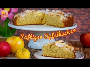 saftiger Apfelkuchen/ Apfelkuchen mit Zimt/ Blitzrezept