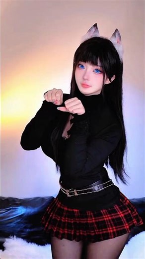 . “Hmm… not bad!” 👻#lookswap 😍#dressootd 👀#outfitlook #cosplay