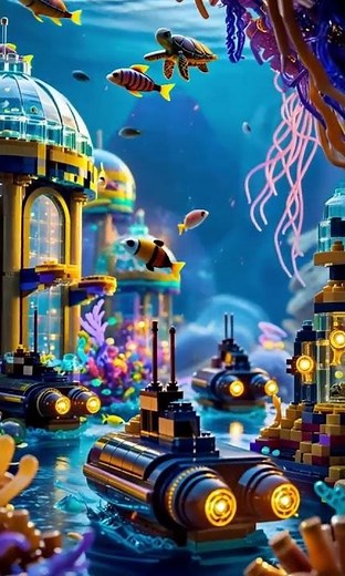 LEGO Atlantis the world under the waves Underwater LEGO City #lego #underwater #atlantis #ocean #3d