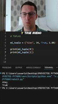 Día 5: ¿Qué es una tupla en Python y para qué sirve? #python #programacion #codigo #aprender