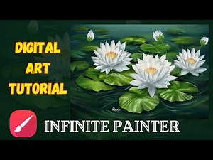 Digital Art Process Video // Infinite Painter Tutorial //Digital Painting for Beginners step by step