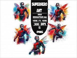 Ant-man Cartoon PNG Bundle: Superhero Clipart (digital Download, 300 DPI) - Etsy