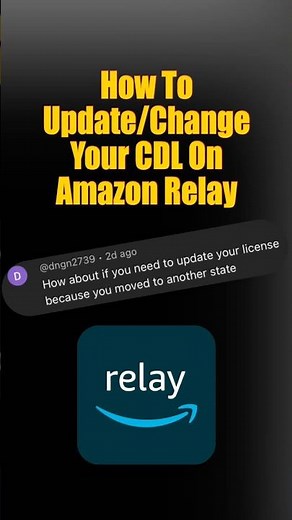 How To Update/Change Your CDL On Amazon Relay