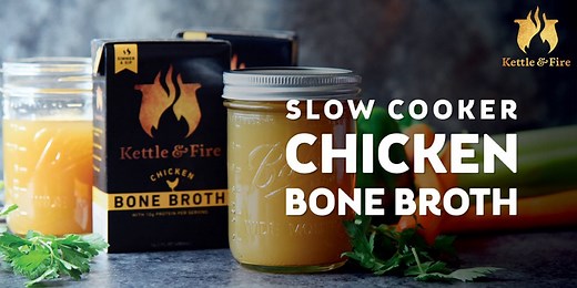 Easy Chicken Bone Broth Recipe in a Slow Cooker [Homemade Broth]