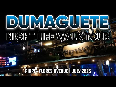 DUMAGUETE NIGHT LIFE WALK TOUR | Walking in Seaside Resto | Exploring Dumaguete Philippines 🇵🇭