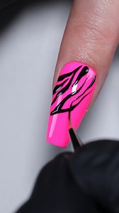 Zebra nail art for summer.🦓❣ Using #bornpretty 😆Silky White Series:CG002 (55845) 💗Fluorescent Nail Powder:02 (56294) 😆Reinforcement Gel (55844) 🖤Pat Painting Gel:PP12 (56173) 😎Matte Top Coat (55708-2) Shop here: https://bit.ly/3Ocw4QY #nailart #allshineonme #animalnails #zebranails #summernails | Bornpretty