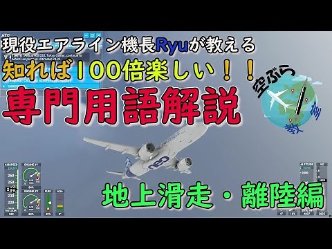 【保存版】知れば100倍楽しい！？現役機長Ryuのパイロット専門用語解説！！地上滑走・離陸編。【MSFS2020】
