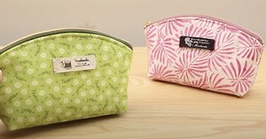 How To Make A Curved Top Pouch - DIY Makeup Bag Tutorial