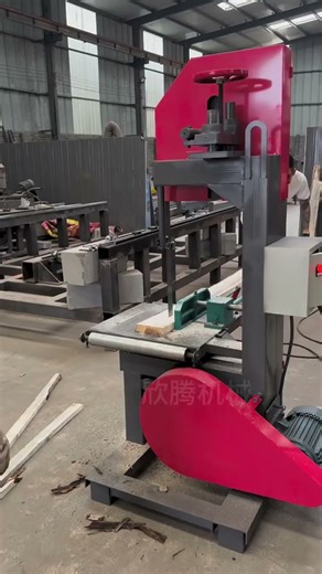 Model 30 band saw, capable of cutting boards, squares, and strips; can be used with