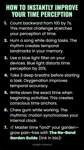 How to Instantly Improve Your Time Perception #ad (Verify Info)