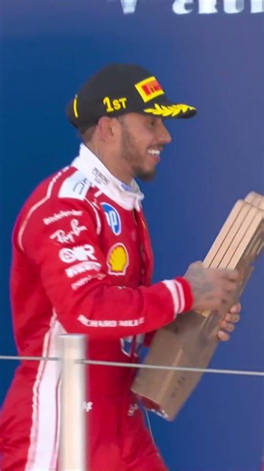 Crazy Hamilton with a trophy #f1 #formula1 #hamilton