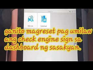 Engine lights on dashboard..reset using scan tool.(autel )