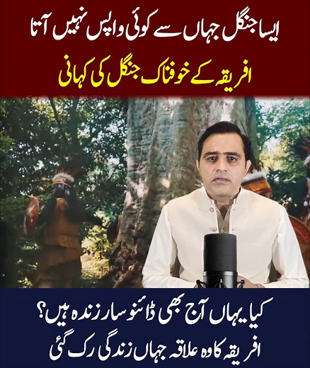 332K views · 11K reactions | ایسا جنگل۔ جہاں سے کوئی واپس نہیں آتا افریقہ کے خوفناک جنگل کی کہانی | Apex Central | Facebook