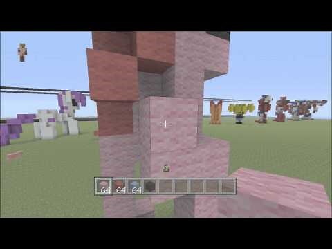 MineCraft 3D Pixel Art Tutorial - My Little Pony Pinkie Pie