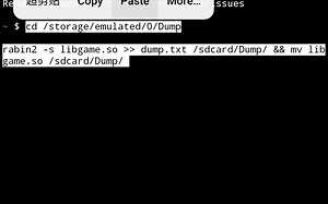 radare2 dump游戏和应用so