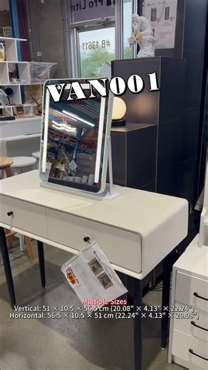 VAN001 - LED Desktop Makeup Mirror with 360° Swivel