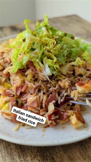 11K views · 284 reactions | All the Italian sub ingredients in a pan with some rice. Recipe- https://www.thefoodinmybeard.com/italian-sandwich-fried-rice/ | The Food in My Beard | Facebook