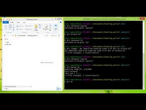 Git Branching, Merging, Resolving Merge Conflicts with WinMerge and Rebasing