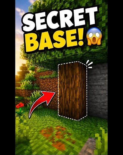 How to Build a Base NO ONE Will Find! 🌳 #minecraft #shorts